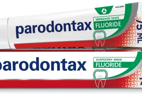 Parodontax Fluoride - pasta na odsłonięte szyjki zębowe, z ulepszonym smakiem. 75 ml.