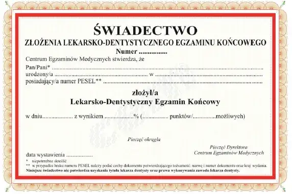 studia lekarsko-dentystyczne, egzamin LDEK
